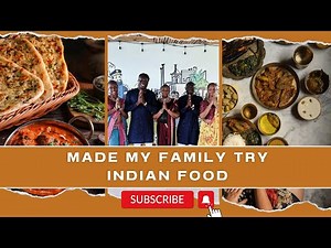 My First Vlog .. made my family put on Indian wears and also made them try it Indian food.