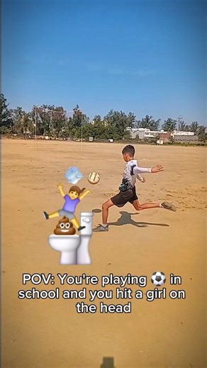 POV:-When accidently hit someone while playing football.⚽️😭😂#football #shorts #soccer #skills #fyp`