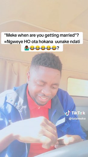 Tate Meke Songo: When are you getting married?