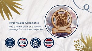 Personalized Pug Ornament for Christmas Tree, Unique Pug Gifts, Dog Xmas Ornaments, Gotcha Day Gifts, Pet Keepsakes