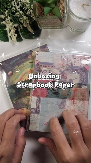 Unboxing Scrapbook Paper 🎀📚 #unboxing #scrapbook #paper