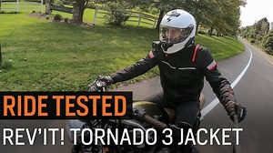 Brandon takes a ride with REV'IT!'s Tornado 3, a textile jacket that's become a rider favorite for its protection, comfort, and style. REV'IT! Tornado 3 Jacket: rvz.la/2Teu2lJ REV'IT! Tornado 3 Women's Jacket: rvz.la/3kkB4kT #RevZilla #motorcycle #motorcycles #moto #motorcyclegear #motogear #ATGATT #irodetoday #keepitpinned #ridetested #gearreview #review | RevZilla