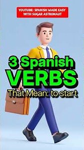 3 SPANISH Verbs to say: TO START 😀⚡🏁 #spanish #learnspanish #spanishlessons #languagelearning