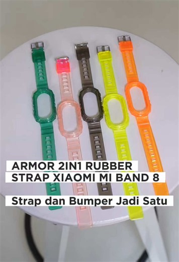 Armor 2in1 Rubber Strap with Bumper Case for Xiaomi Mi Band 8