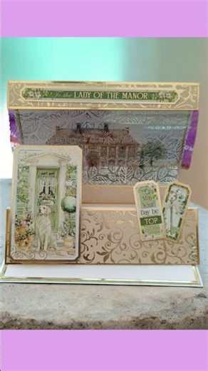 front stepper tent fold easel card