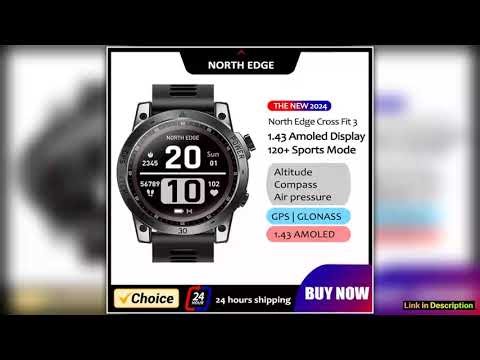 NORTH EDGE 2025 New GPS Watches Men Sport Smart Watch HD AMOLED Display 50M ATM Altimeter Barometer