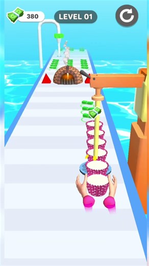 cake running 3d level 1 complete 100 | satisfying gameplay #gaming #cake