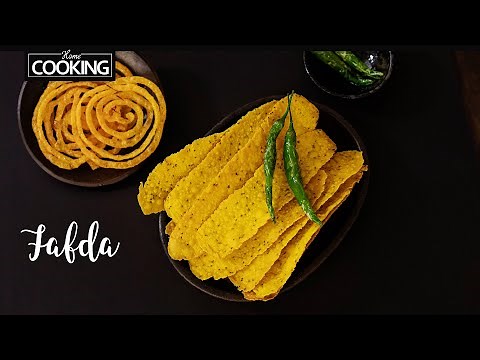 Gujarati Fafda | Instant Snacks Recipe | Crispy Jalebi Fafda Recipe | Street Food | Easy Recipes