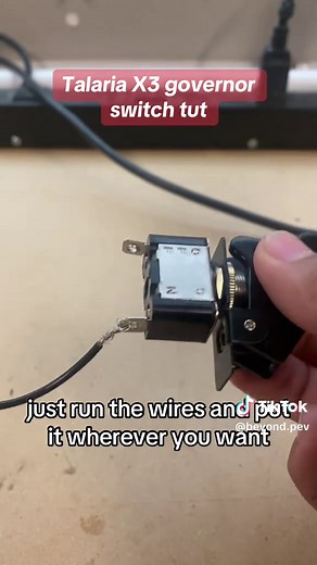 Talaria X3 Governor Switch Tutorial for Bike Modding