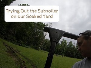 Draining Water from the Yard with a Subsoiler