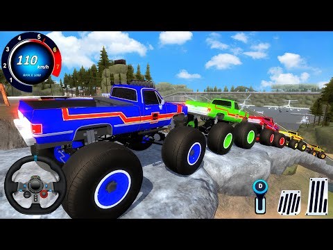 Juegos De Carros - Ultimate Speed Car #1 - Impossible Mega Ramp Racing Monster Trucks - IOS Gameplay