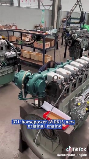 #excavatoraccessorie 371 horsepowerWD615Brand-new original starting mechanismin making#engine #Workshop real shot#Excavator #foryou