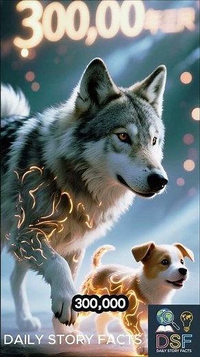 Grey Wolf Evolution 🐺 | How Wolves Became Dogs 😲#shorts