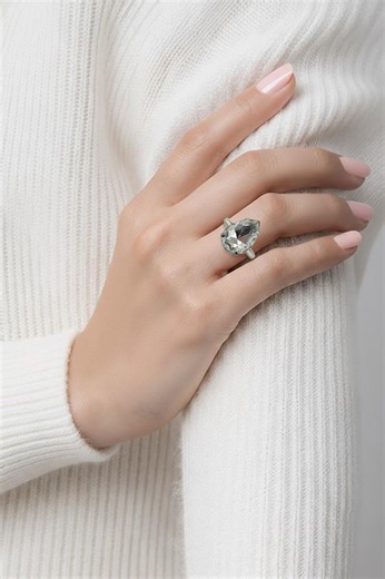 Adjustable Teardrop Ring. - Etsy