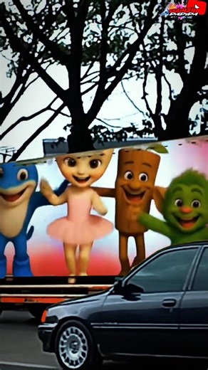 When the Truck Screen Turns On… Cute Anomaly Gang Starts Dancing