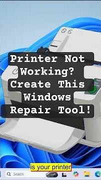 Printer Not Working? Create This Windows Repair Tool!
