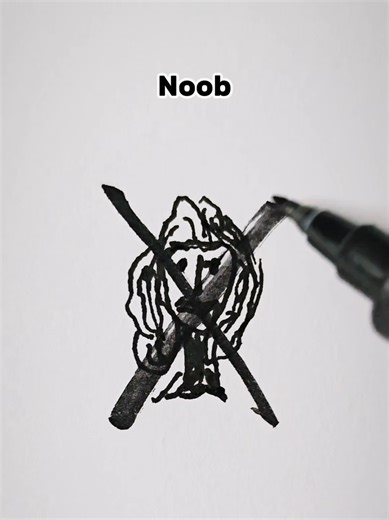 Easy Drawing of a Locust: Noob vs Pro