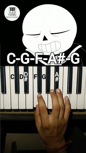 Sans Battle - Stronger Than You Song (From Undertale) Easy Piano Tutorial #shorts