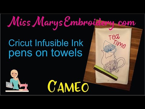 Cricut Infusible Ink on Microfiber Towels [Cameo]