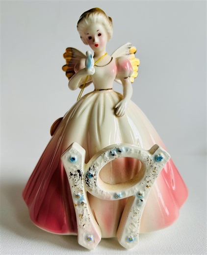 Vintage Josef Originals 19th Birthday Angel Figurine - Etsy