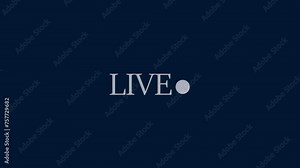 Live Stream sign. Red symbol, button of live streaming