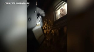 Police video shows Indiana officers pull family of 6, including baby, from fire