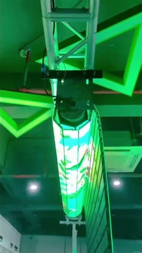 Rollable Indoor LED Display Brings New Visual Experience !#leddisplay #visualart #displaytechnology