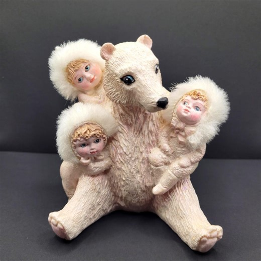 Vintage Pink Polar Bear Figurine, Kurt S. Adler Arctic Collectible Ornament - Etsy