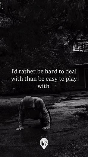 @capitalsensei on Instagram: "I’d rather be hard to deal with than be easy to play with. When you have standards, boundaries, and self respect people will label you as “difficult.” But being easy to manipulate, walk over, or use is never the goal. The moment you stand on business. Some people will act like you switched up. But the truth is, you just stopped being available for disrespect. Being hard to deal with simply means you value yourself too much to accept the bare minimum. You’ve been thr