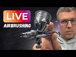 Lets Airbrush A Black & Grey Skull With Smoke Flames