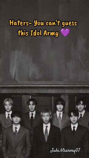 Haters-You can't ❌ guess this idol Army💜#bts #shorts #fyp #kpop #tiktok #trending #shortsfeed