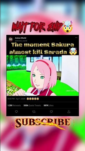 The moment Sakura almost kill Sarada | #naruto #boruto #animeshorts