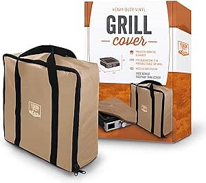 Yukon Glory™ Premium Blackstone Cover - The Tan Blackstone Griddle Cover & Carrying Case Made for Blackstone 17 Inch Table Top Griddles - Durable and Waterproof 17 Inch Blackstone Griddle Cover