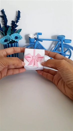 DIY Paper Gift Box 🎁 🎀 | Easy Paper Ring Box #giftbox #papercraft #giftideas #ringbox #viral #shorts