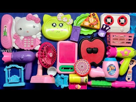 Miniature kitchen cooking food toy || barbie doll kitchen cooking food set