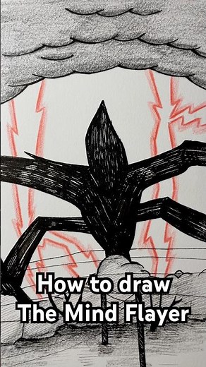 How To Draw The Mind Flayer From Stranger Things! #howtodraw #drawing #strangerthings #sketch