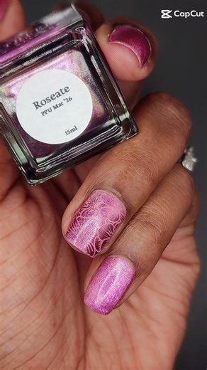The Perfect Spring Pink? | Kathleen & Co. "Roseate" #nailsoftheweek #cateyenails #nailartstamping