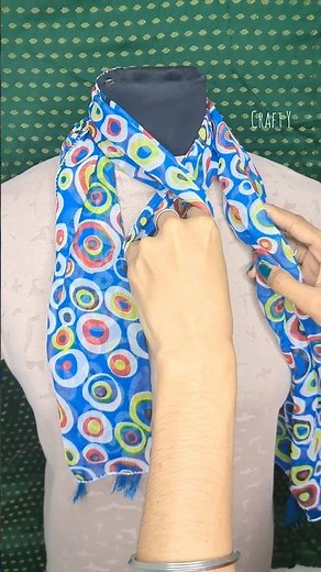 How tie a head scarf fow women |How to scarf around neck #scarf #fashion #outfit #trending