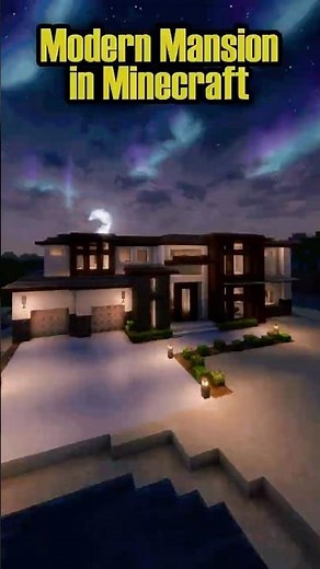 Epic Modern Mansion in Minecraft! #minecraft #minecraftbuilding
