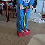 Stomp Rocket Stomp Hopper - Jump, Bounce & Squeak Foam POGO Jumper for Kids - Toddler Pogo Stick Soft Grips & Stretchy Bands - STEM Indoor & Outdoor Toys for 3-5 Year Olds