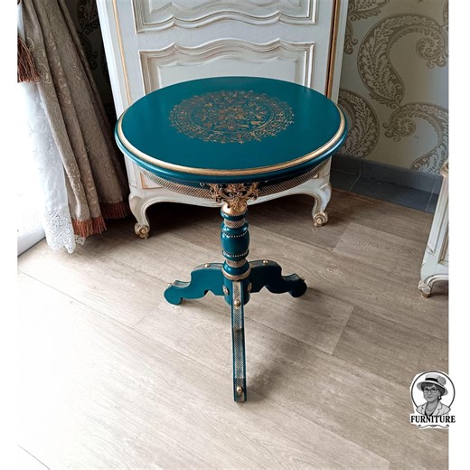 Decorative Vintage Side Table With Ornate Details, Handmade Furniture for Small Spaces - Etsy UK