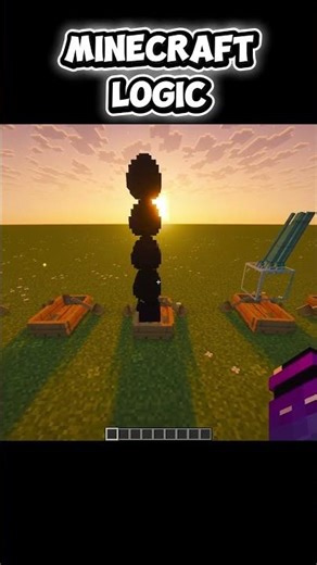 MINECRAFT LOGIC... #minecraft #shorts