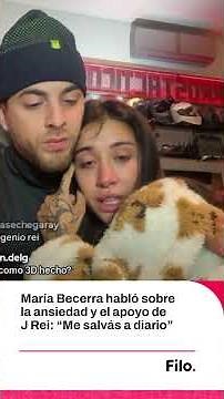 María Becerra habló de sus ataques de ansiedad y del acompañamiento de J Rei: "Me salvás a diario"