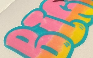 沉浸式画画bigbang涂鸦字体