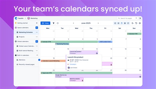 Capable Calendar for Confluence | Atlassian Marketplace