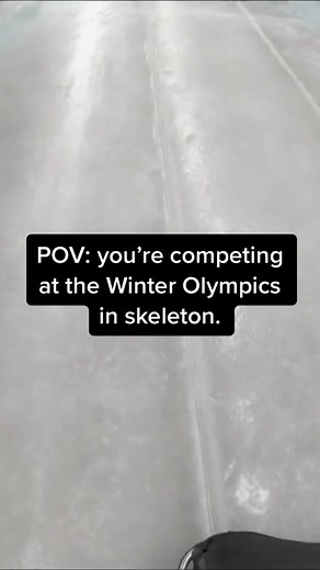 POV: you’re competing at the #winterolympics in skeleton. #olympics #skeleton #wintersports #fast