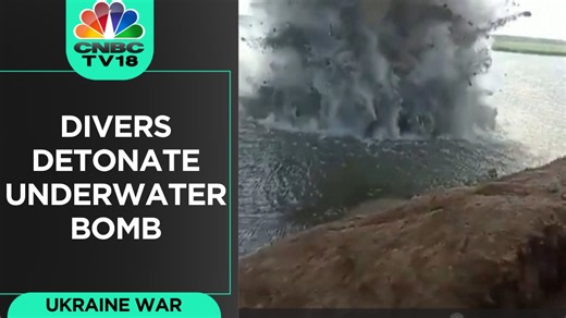 1.9K views · 4 comments | #WATCH | Video released by Ukraine's State Emergency Services is said to show the moment divers detonated an underwater bomb in the Kharkiv region #RussiaUkraineWar #Ukraine #Russia #Kharkiv | CNBC-TV18 | Facebook