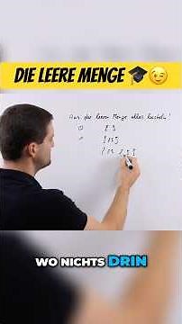 The empty set 🎓😉 #mathebydanieljung #shorts