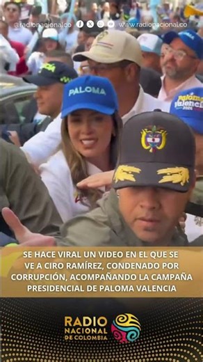 A video of Ciro Ramírez supporting Paloma Valencia's presidential campaign goes viral