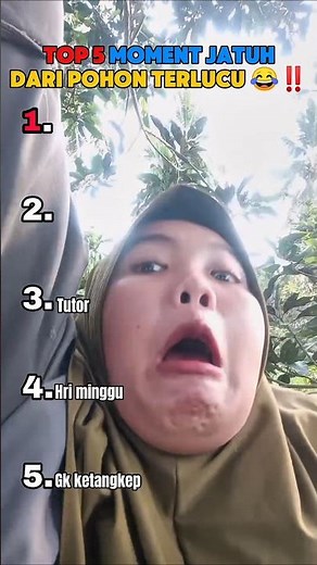 top 5 funniest moments of falling from trees 😂😂‼️